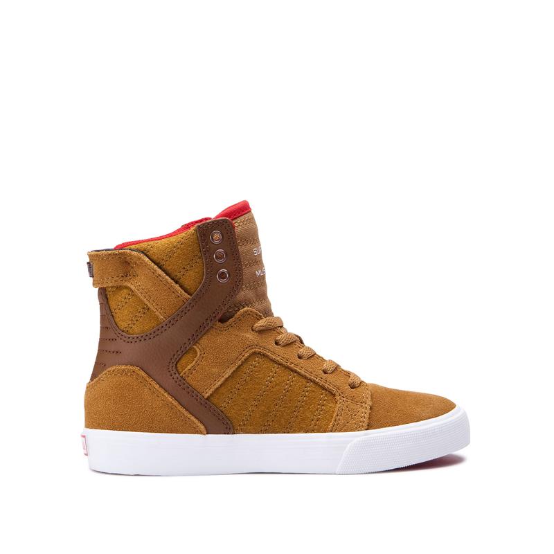 Zapatillas Altas Supra Argentina Niños - SKYTOP Marrones (POXTW-6082)